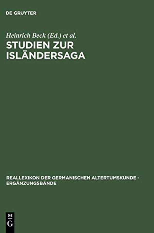 Studien zur Isländersaga – Festschrift für Rolf Heller