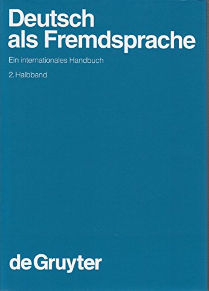 Deutsch als Fremdsprache. 2. Halbband