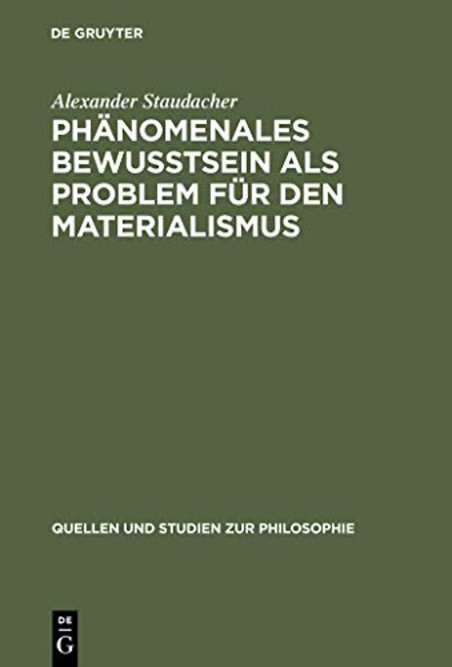Phanomenales Bewußtsein als Problem fur den Materialismus
