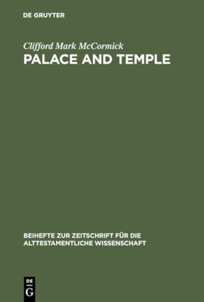 Palace and Temple – A Study of Architectural and Verbal Icons