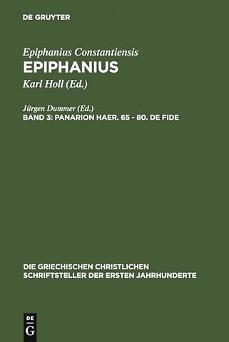 Panarion haer. 65–80. De fide