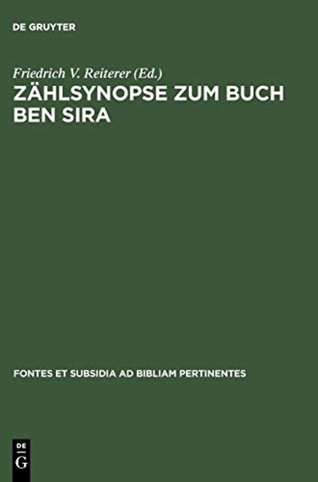 Zählsynopse zum Buch Ben Sira