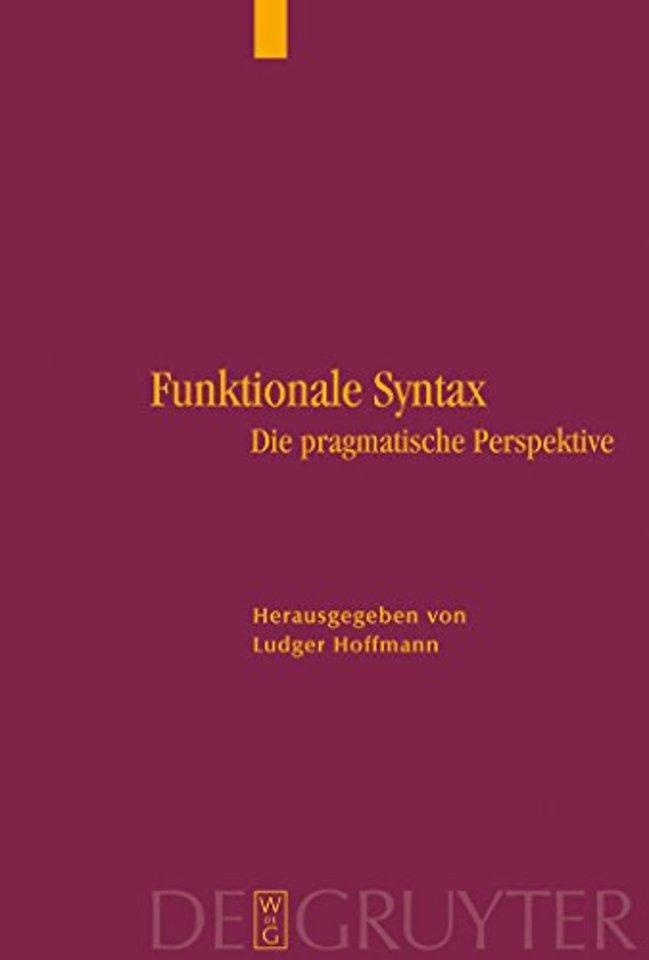 Funktionale Syntax – Die pragmatische Perspektive