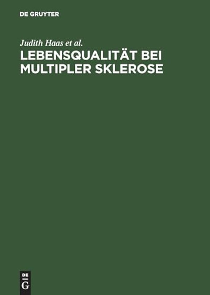 Lebensqualität bei Multipler Sklerose – Berliner DMSG–Studie