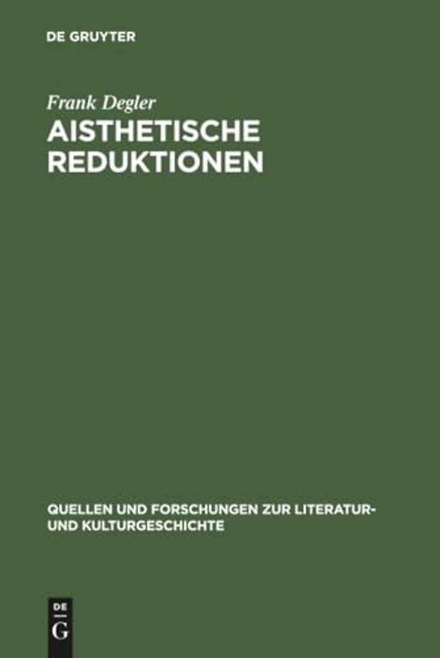 Aisthetische Reduktionen – Analysen zu Patrick Süskinds `Der Kontrabaβ`, `Das Parfum` und `Rossini`