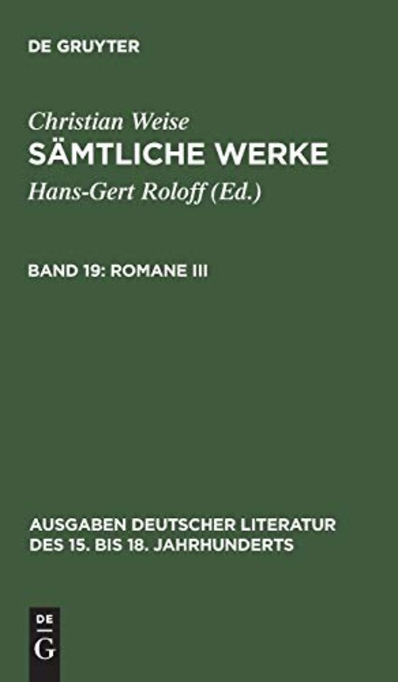 Romane III – [Der politische Näscher]
