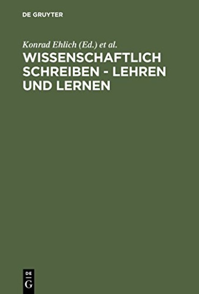 Wissenschaftlich schreiben – lehren und lernen