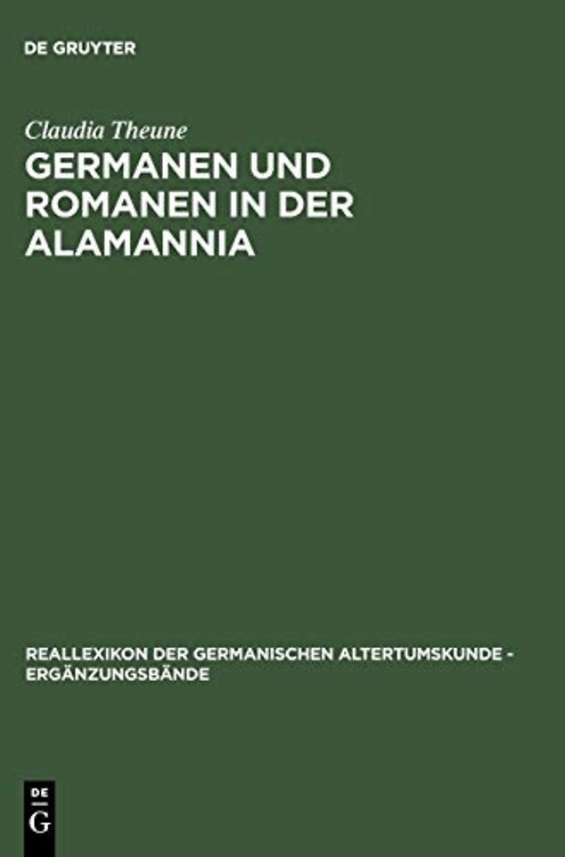 Germanen und Romanen in der Alamannia – Strukturveränderungen aufgrund der archäologischen Quellen vom 3. bis zum 7. Jahrhund