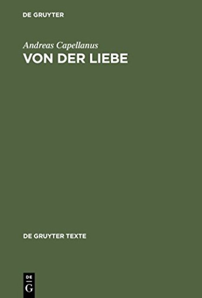 Von der Liebe – Drei Bücher
