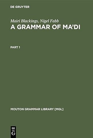 A Grammar of Ma`di