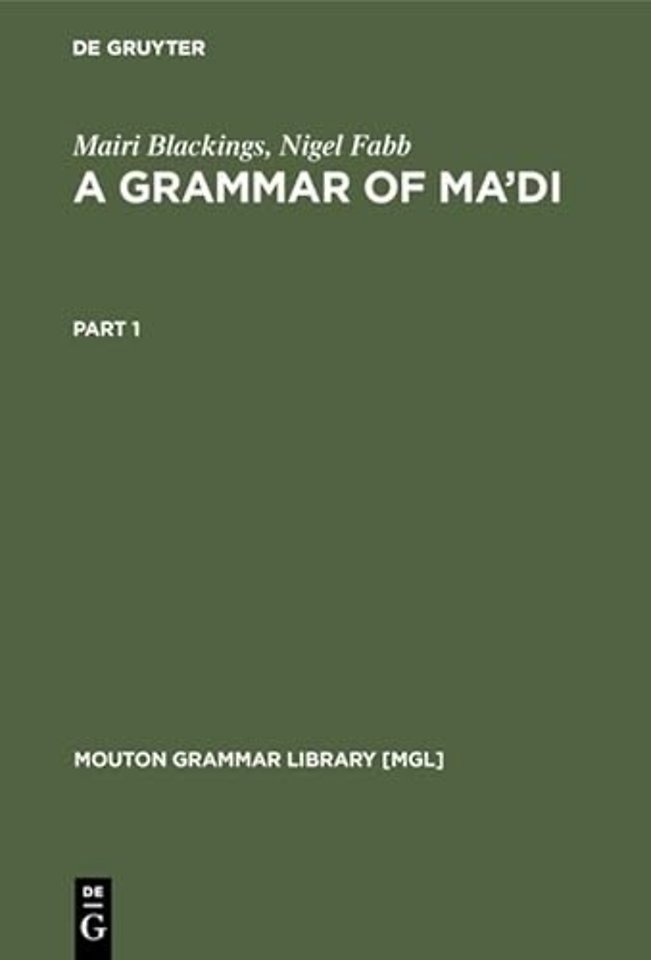 A Grammar of Ma`di