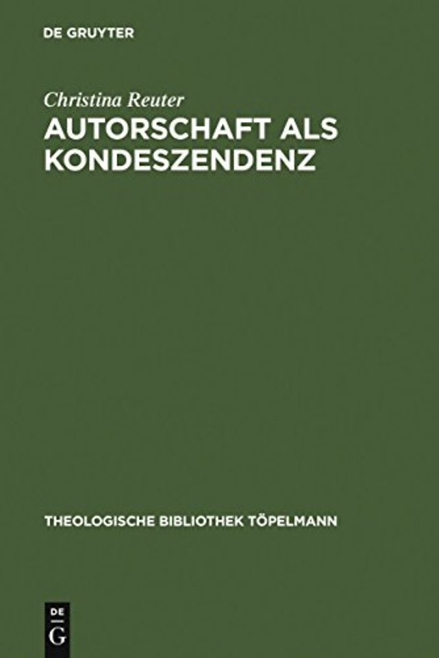 Autorschaft als Kondeszendenz – Johann Georg Hamanns erlesene Dialogizität