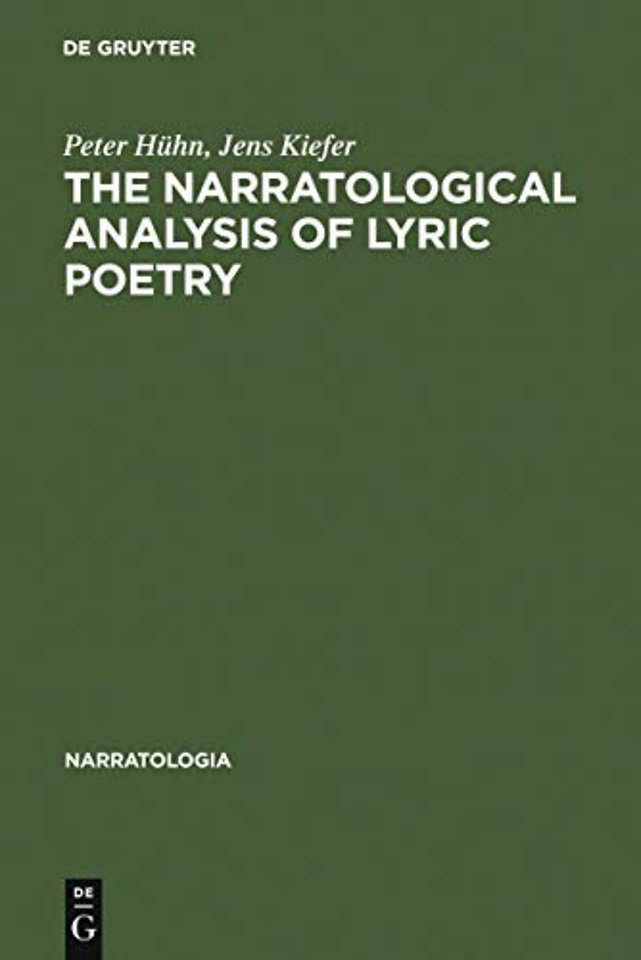 The Narratological Analysis of Lyric Poetry – Studies in English Poetry from the 16th to the 20th Century