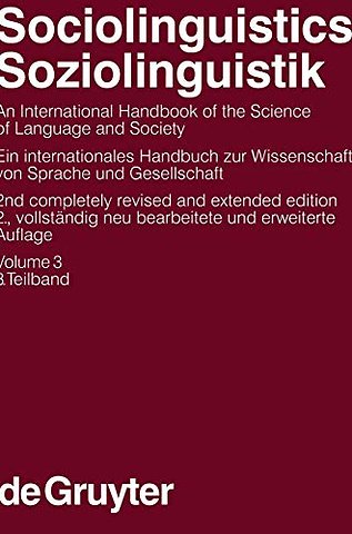 Sociolinguistics / Soziolinguistik. Volume 3