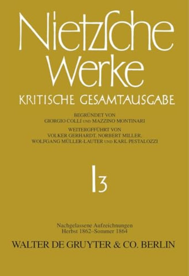 Nachgelassene Aufzeichnungen (Herbst 1862 – Sommer 1864)