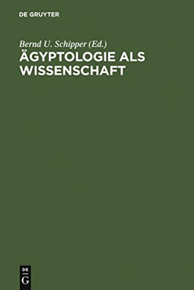 Agyptologie als Wissenschaft