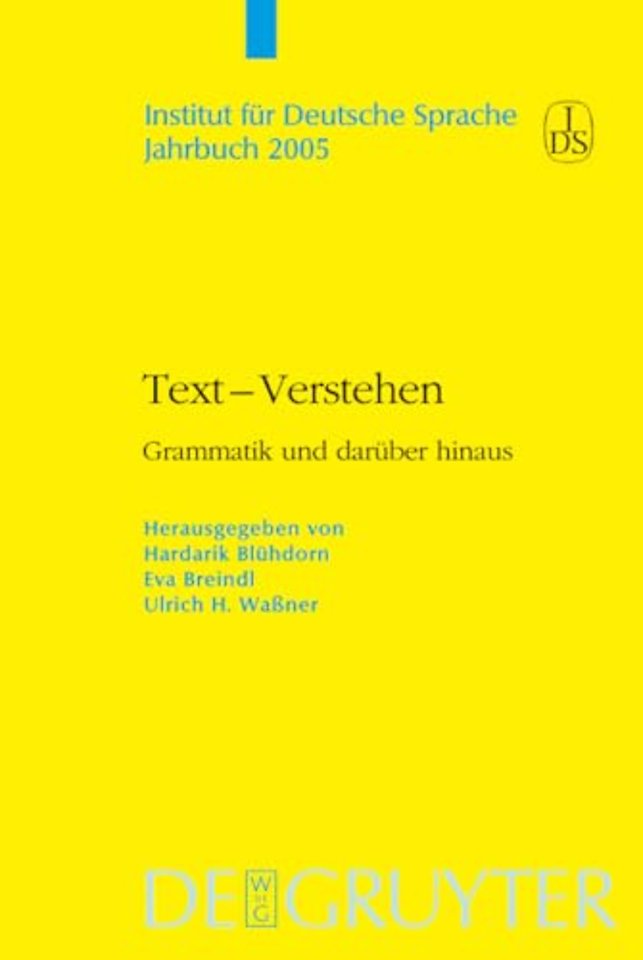 Text – Verstehen – Grammatik und darüber hinaus