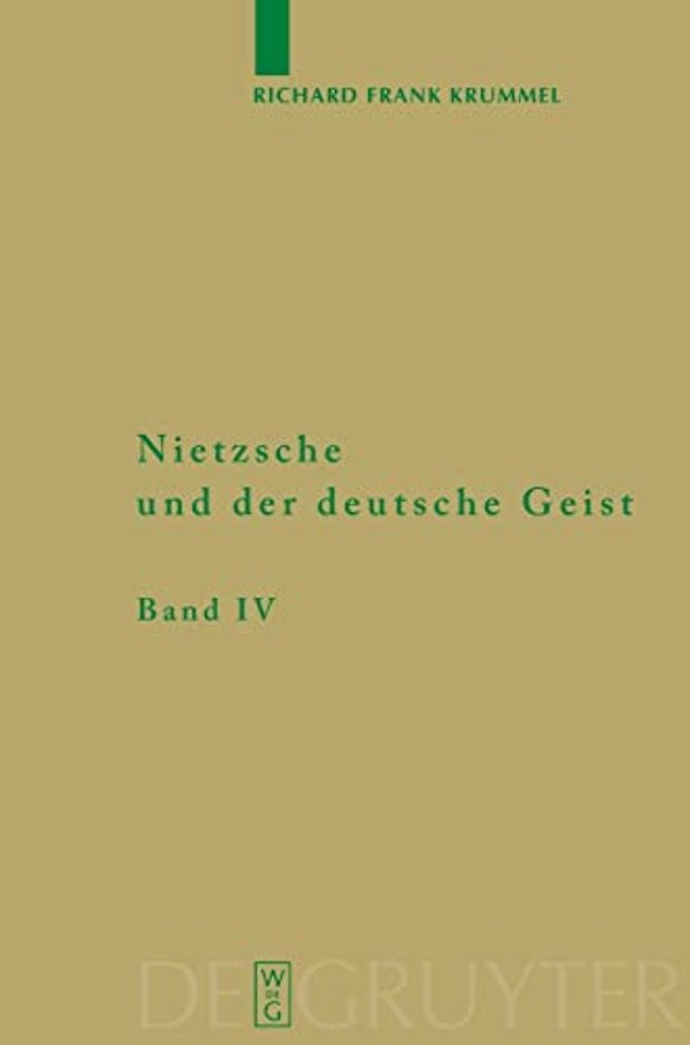 Ausbreitung und Wirkung des Nietzscheschen Werke – Ein Schrifttumsverzeichnis der Jahre 1867 – 1945. Ergänzungen, Berichtigungen und Gesamtverzeichnis