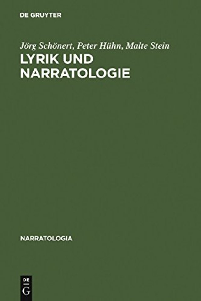 Lyrik und Narratologie – Text–Analysen zu deutschsprachigen Gedichten vom 16. bis zum 20. Jahrhundert
