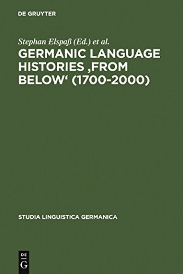 Germanic Language Histories 'from Below' (1700-2000)