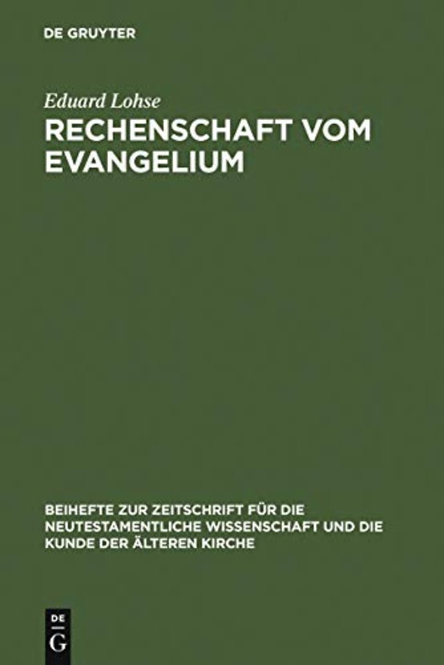 Rechenschaft vom Evangelium – Exegetische Studien zum Römerbrief