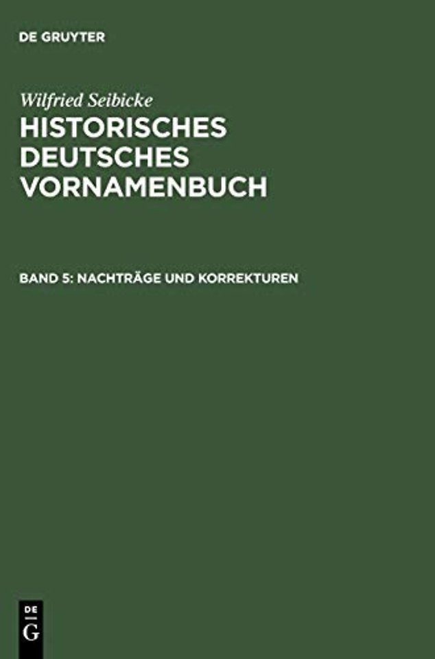 Nachtrage und Korrekturen