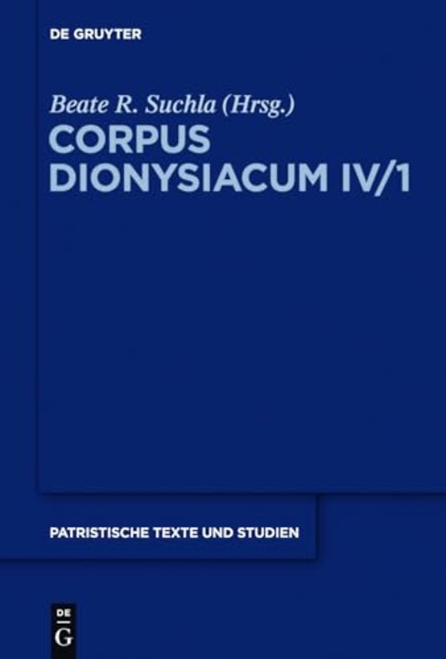 Ioannis Scythopolitani prologus et scholia in Dionysii Areopagitae librum `De divinis nominibus` cum additamentis interpretum aliorum