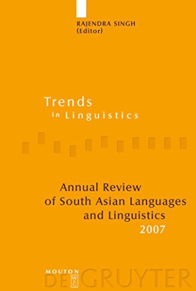Annual Review of South Asian Languages and Lingu – 2007