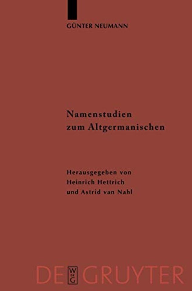 Namenstudien zum Altgermanischen