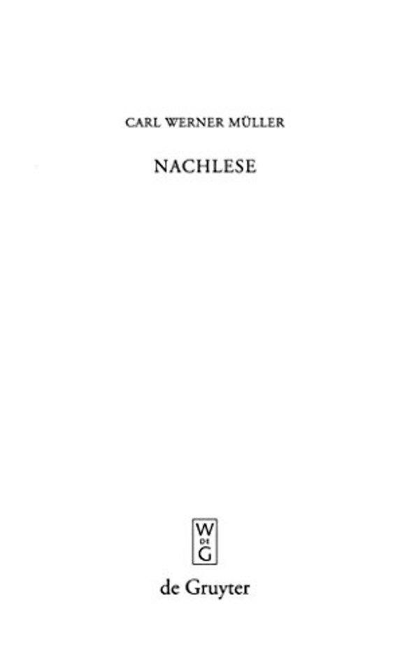Nachlese – Kleine Schriften 2