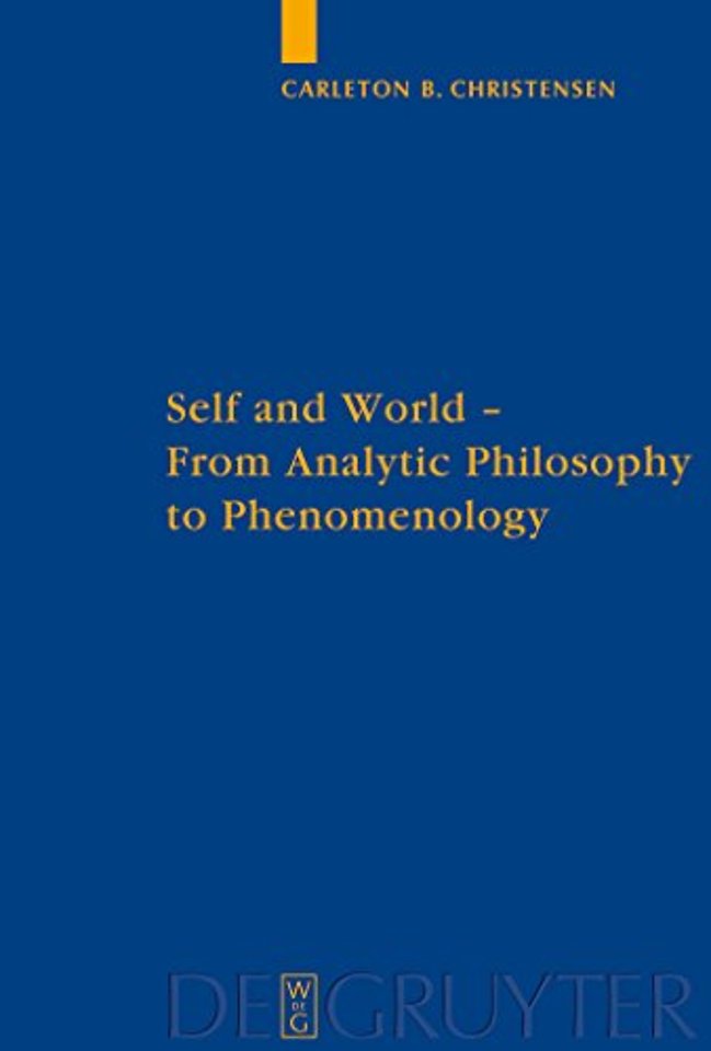 Self and World – From Analytic Philosophy to Phenomenology