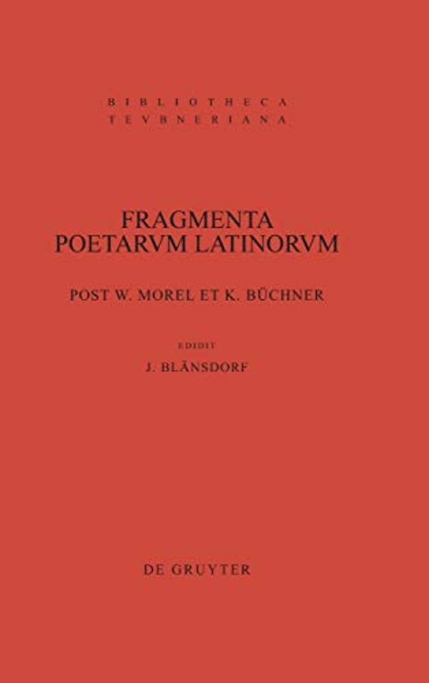 Fragmenta poetarum Latinorum epicorum et lyricorum