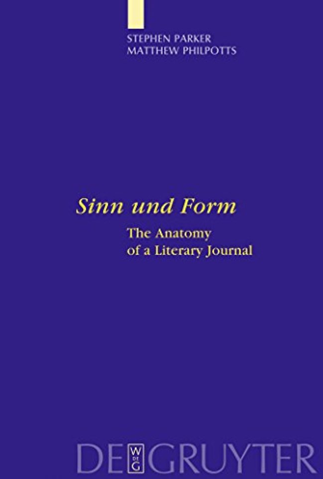 "Sinn und Form" – The Anatomy of a Literary Journal