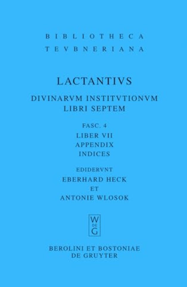 Liber VII – Appendix. Indices
