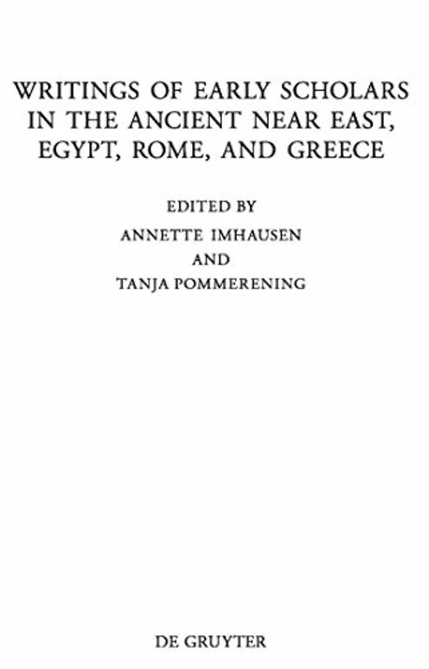 Writings of Early Scholars in the Ancient Near E – Translating Ancient Scientific Texts