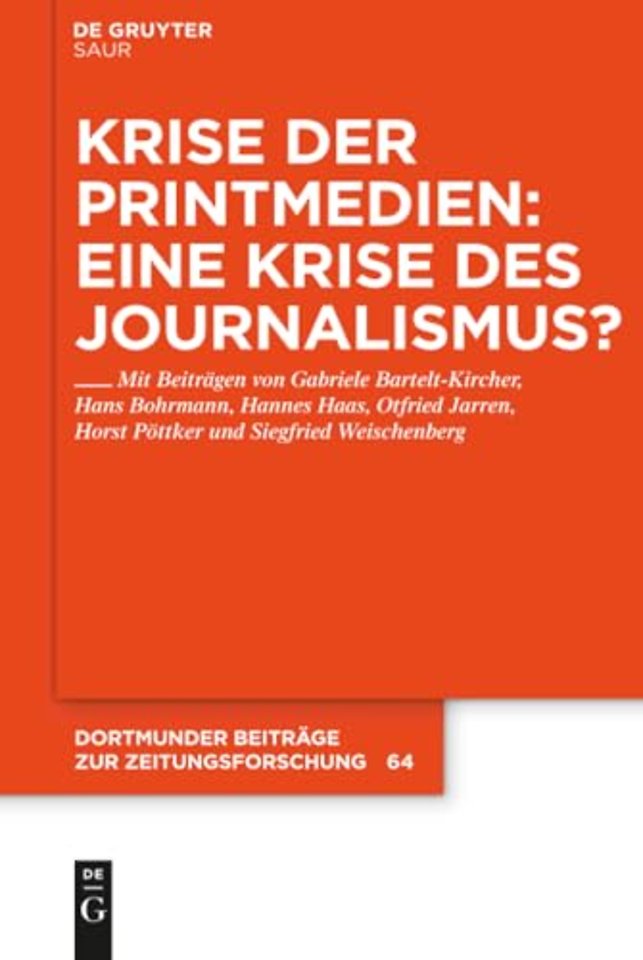 Krise der Printmedien: Eine Krise des Journalismus?