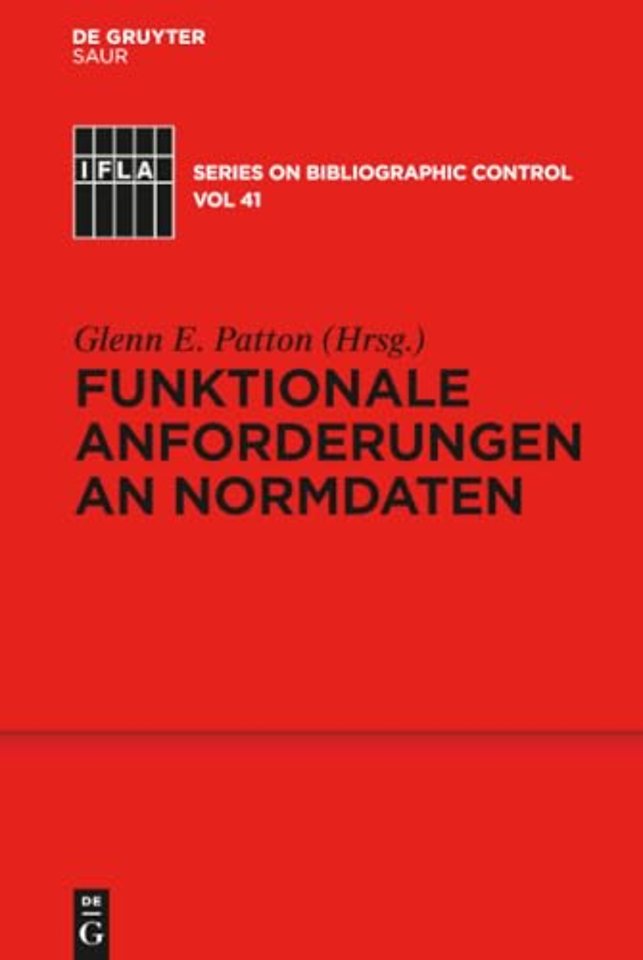 Funktionale Anforderungen an Normdaten – Ein konzeptionelles Modell