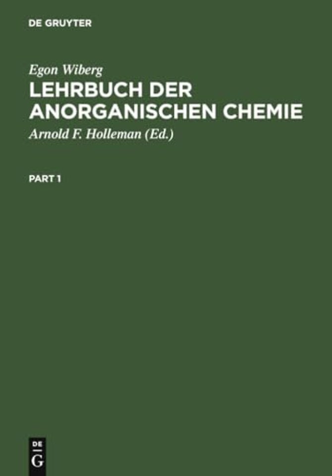 Lehrbuch der Anorganischen Chemie – Mit einem Anhang: Chemiegeschichte