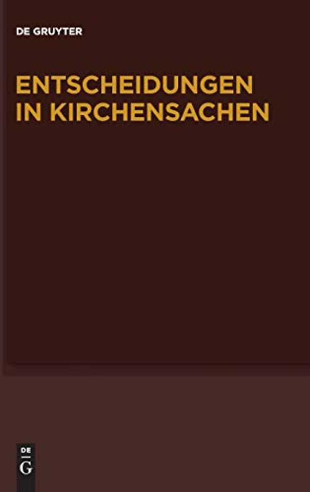 Entscheidungen in Kirchensachen seit 1946, Band 48, 1.1.-31.12.2006