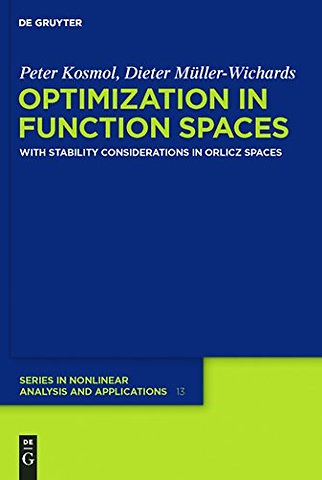 Optimization in Function Spaces – With Stability Considerations in Orlicz Spaces