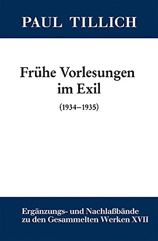 Frühe Vorlesungen im Exil – (1934–1935)