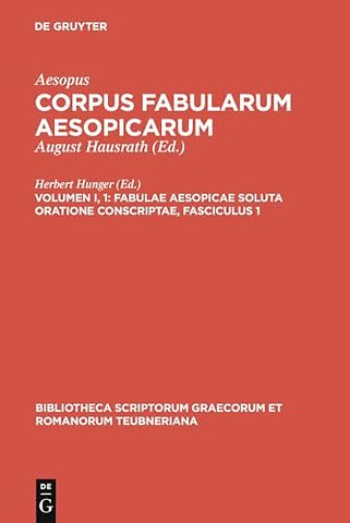 Fabulae Aesopicae soluta oratione conscriptae