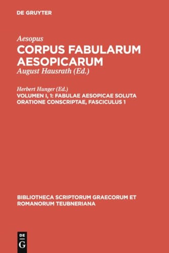 Fabulae Aesopicae soluta oratione conscriptae