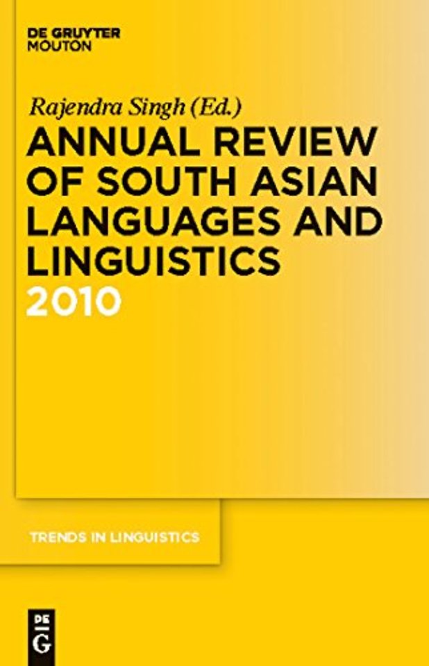 Annual Review of South Asian Languages and Lingu – 2010
