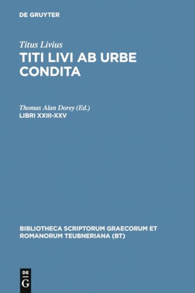 Libri XXIII-XXV