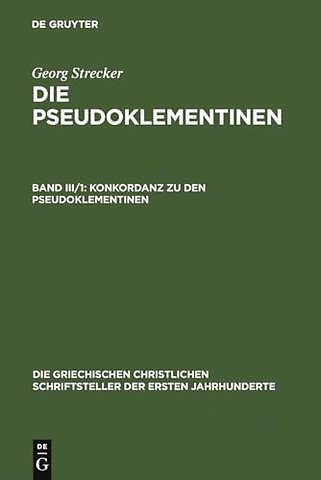 Konkordanz zu den Pseudoklementinen, Teil 1 – Lateinisches Wortregister