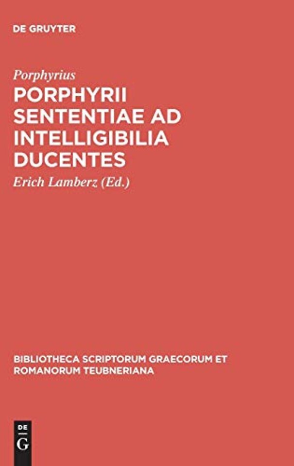 Porphyrii sententiae ad intelligibilia ducentes