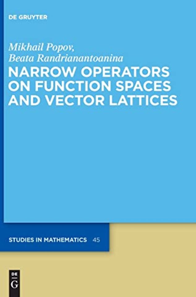 Narrow Operators on Function Spaces and Vector Lattices