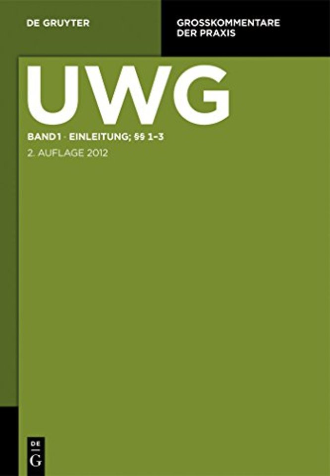 Einleitung; §§ 1–3
