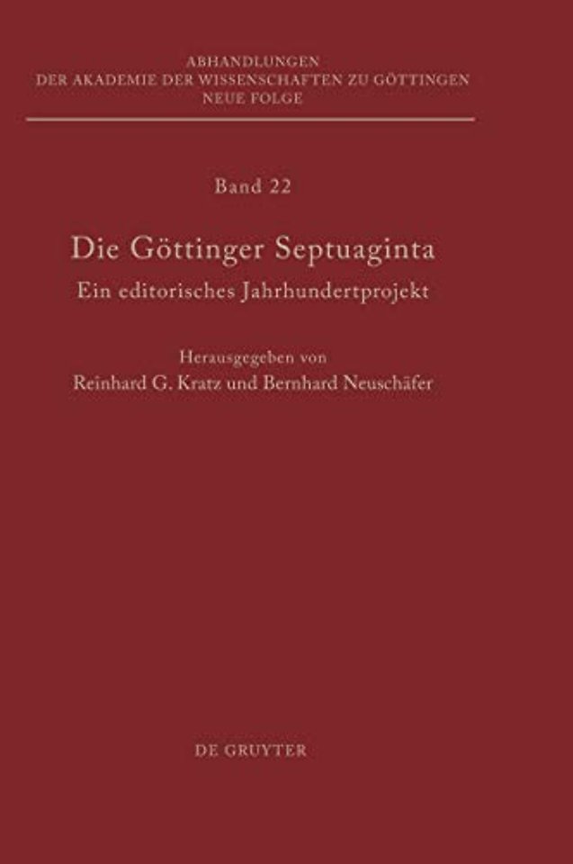 Die Gottinger Septuaginta